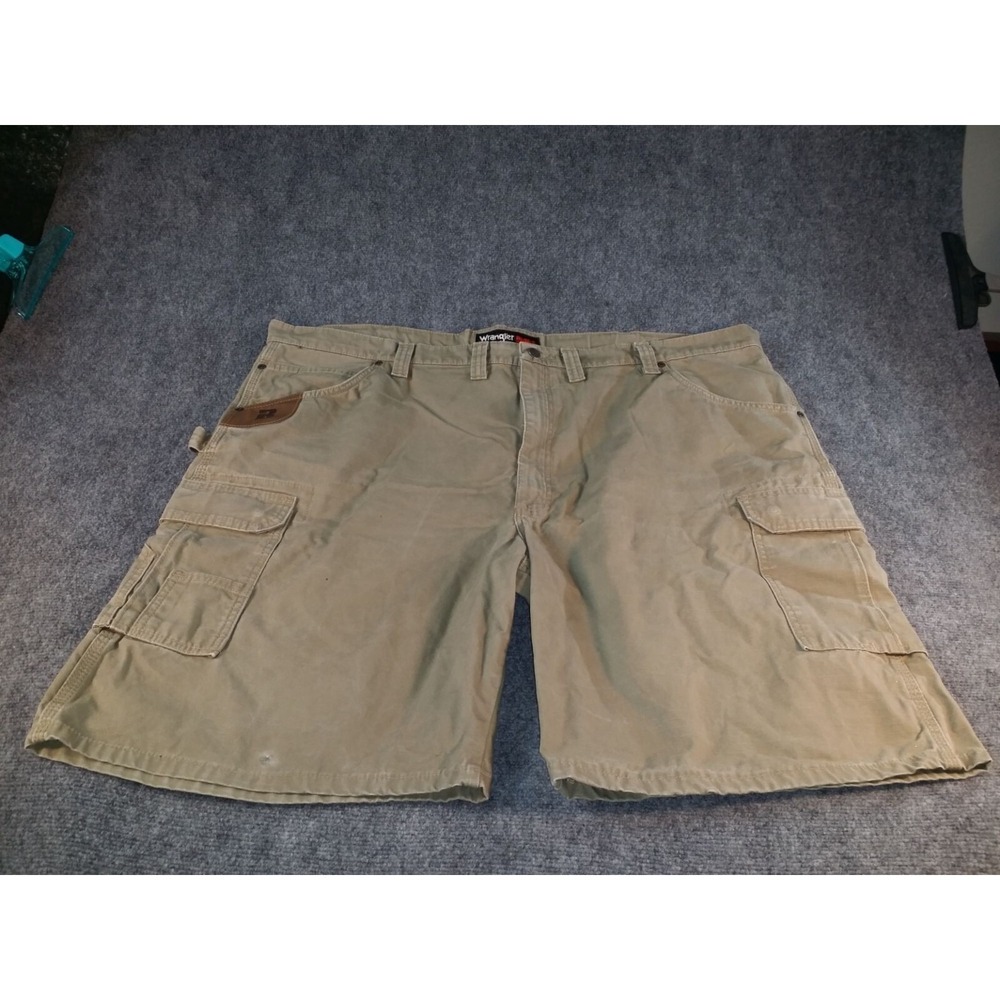Wrangler Riggs Workwear Cargo Shorts Mens Sz 48 Rip Stop Ranger Big Tall Utility